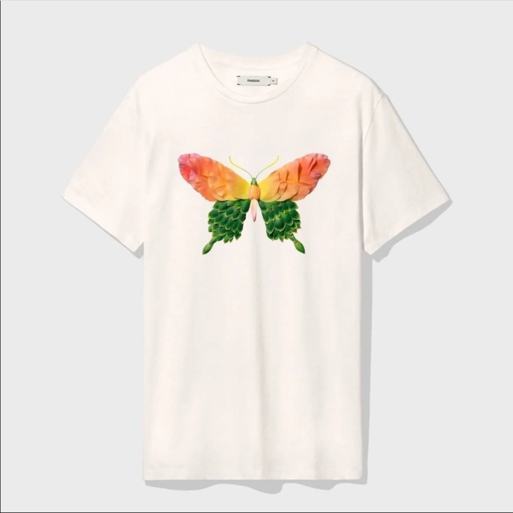Pangaia Organic Cotton Rose Butterfly T-Shirt